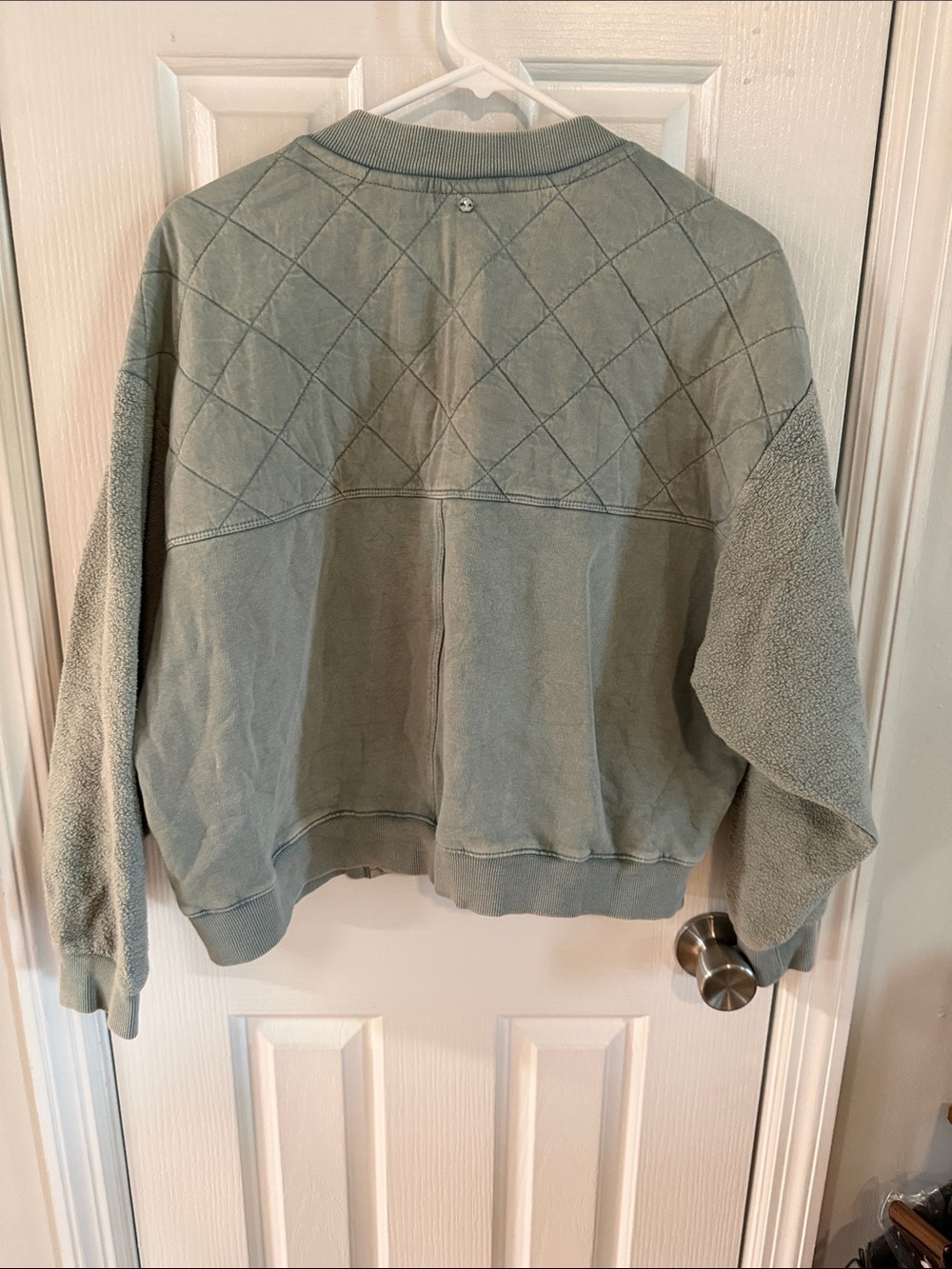 Anthropologie Pilcro Quilted Grey Bomber Jacket - Picture 4 of 11